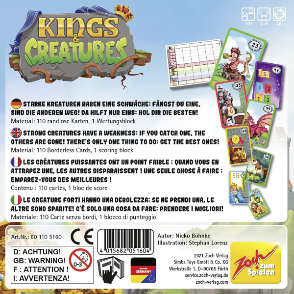 Zoch 601105160 - Kings & Creatures